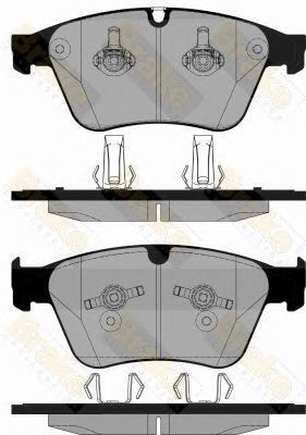 BRAKE ENGINEERING pa1841 -  Комплект тормозных колодок, дисковый тормоз